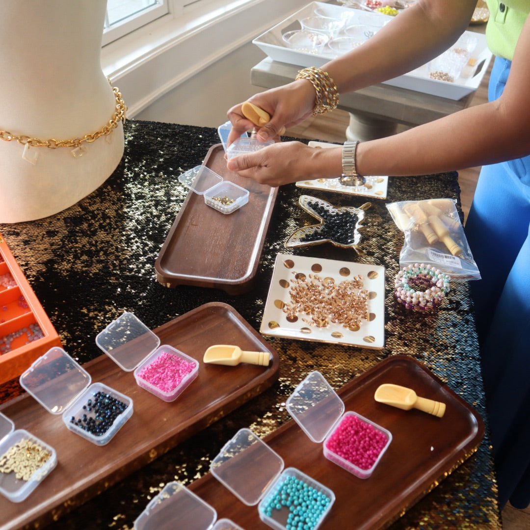 Things to do in Tampa, jewelry making party, Tenique designs