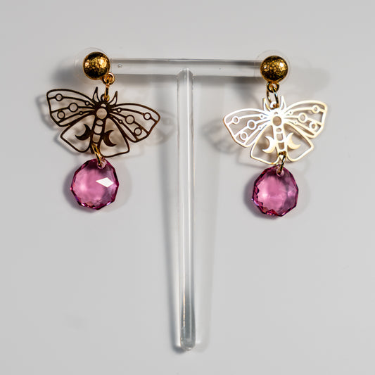 Butterfly stainless steel earrings