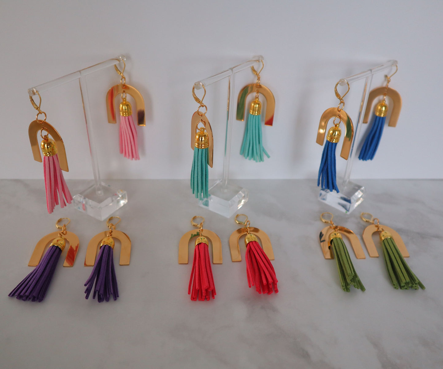 Tenique Designs Colorful Statement Tassel Earrings