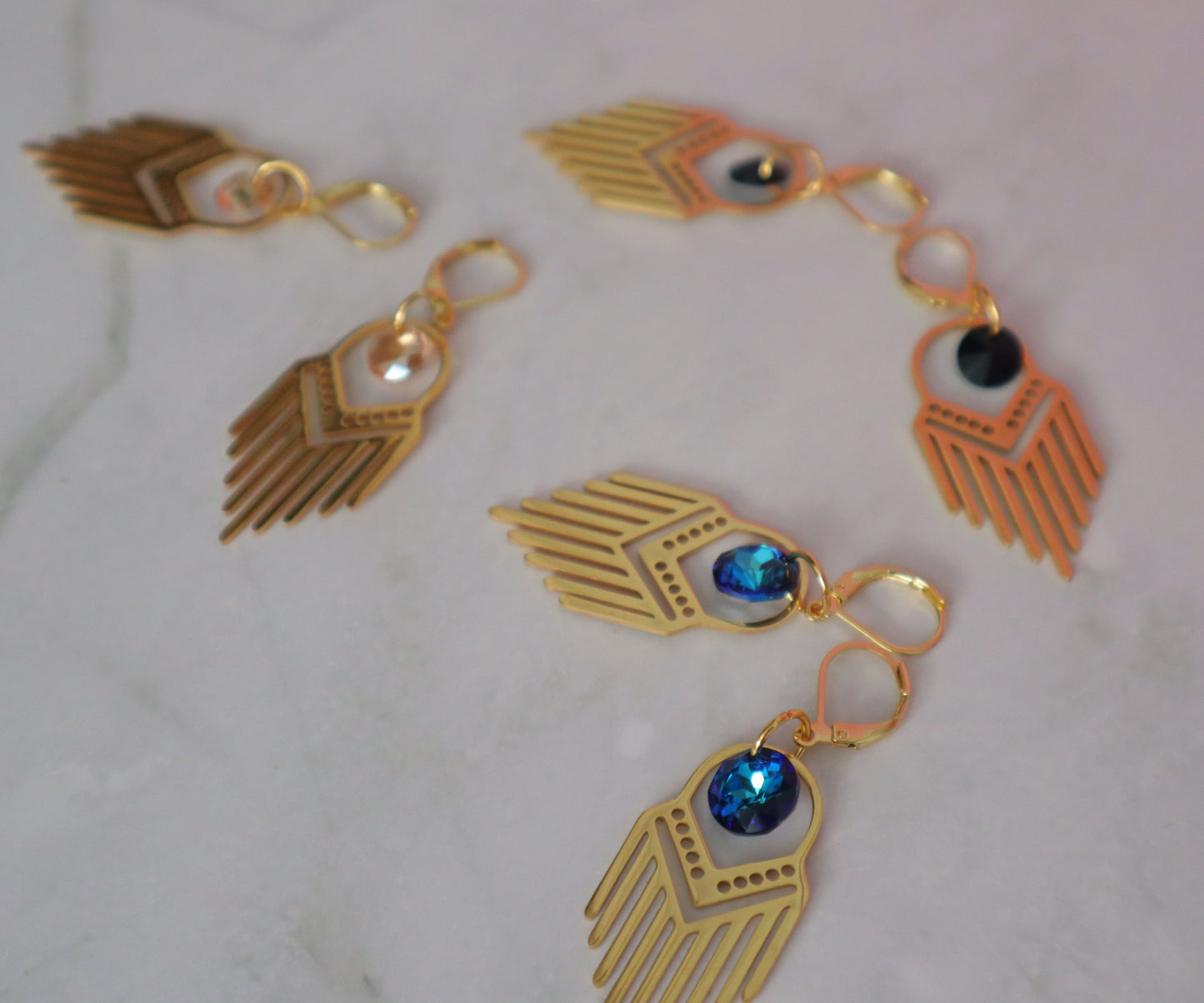 Tenique Designs Stainless Steel Dreamcatcher earrings, Wesley Chapel Jewelry Designer