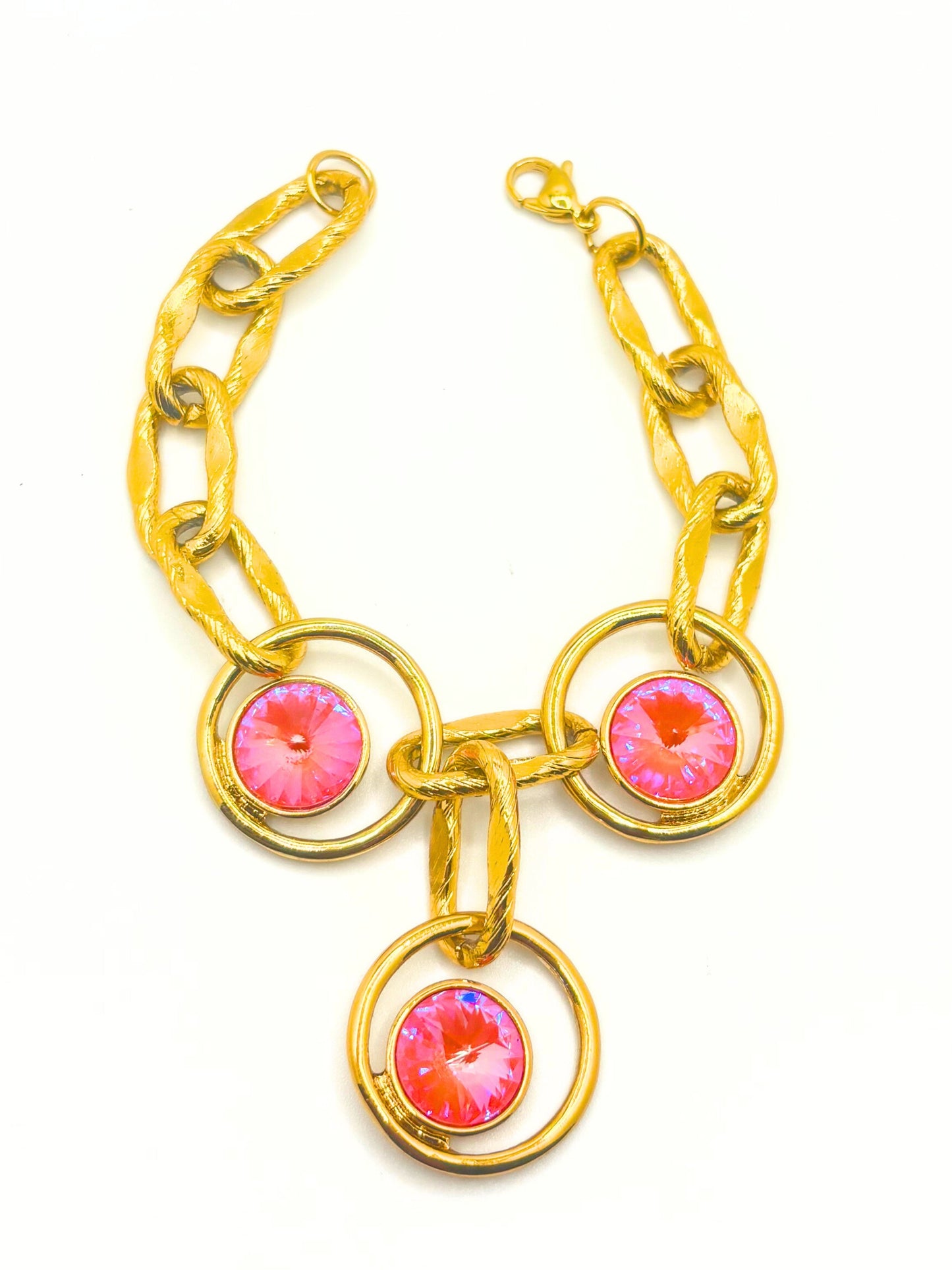 Statement Orange Glow Bracelet