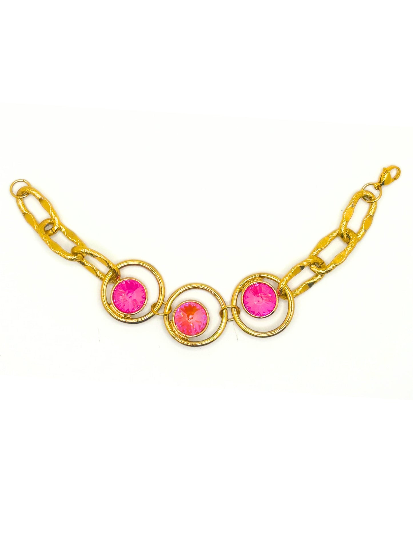 Orange Glow and Ultra Pink Bracelet