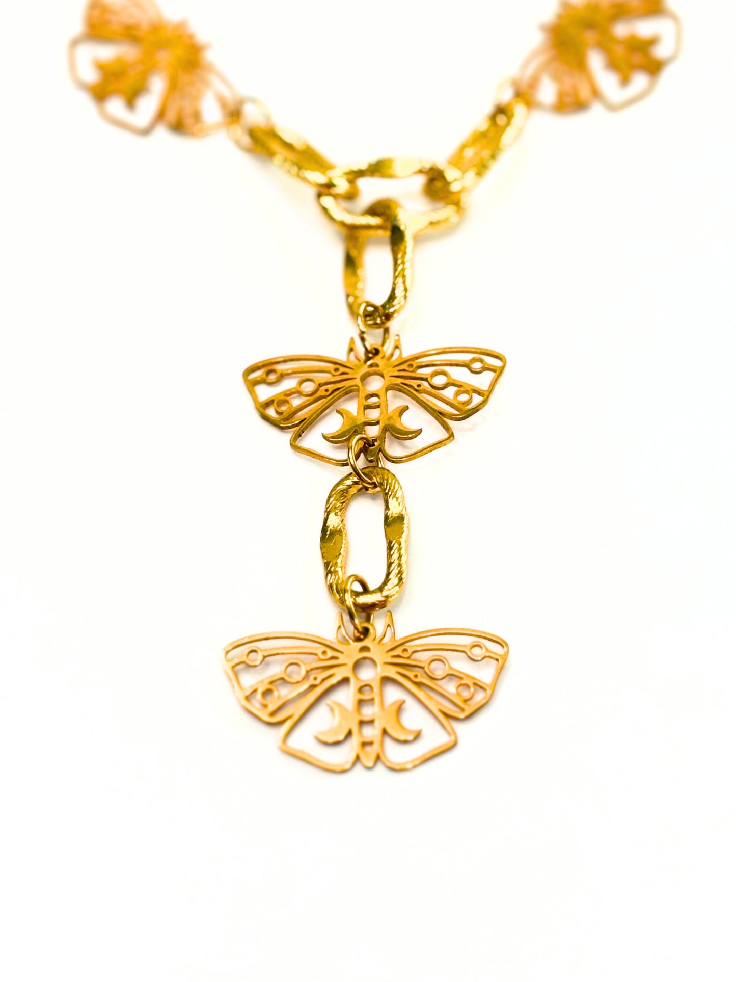 Fluttering Fantasy Luna Moth Necklace