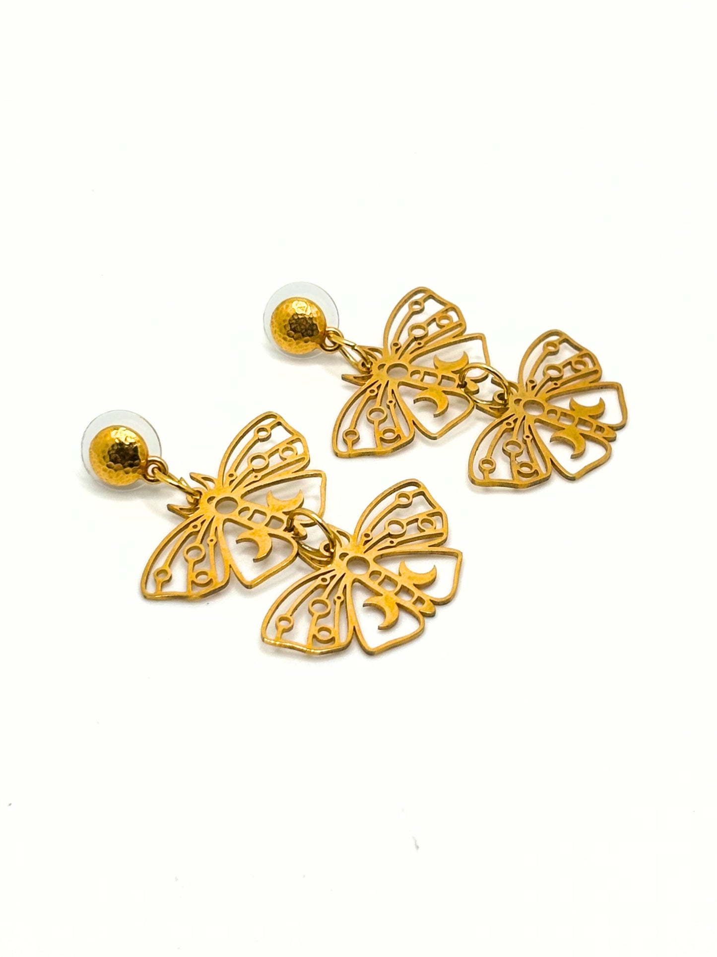 Luna Moth Statement Earrings