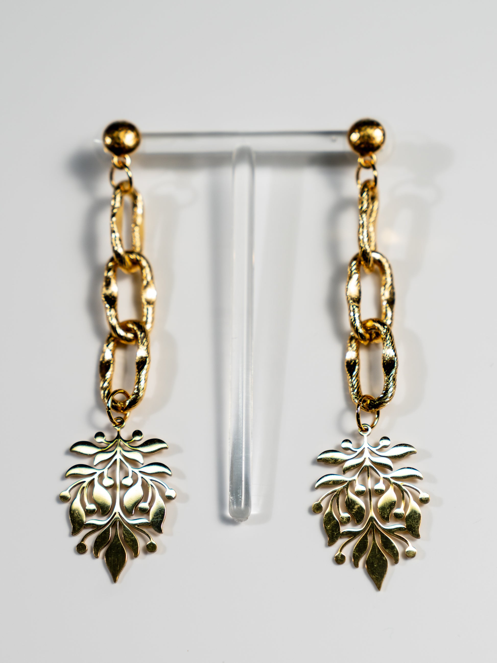 Spring stainless steel earrings