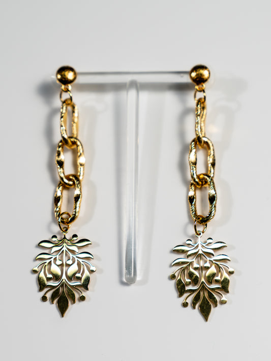Spring stainless steel earrings