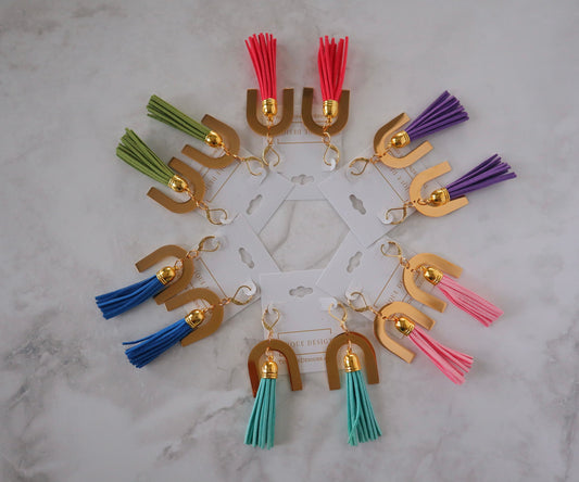 Tenique Designs Colorful Statement Tassel Earrings