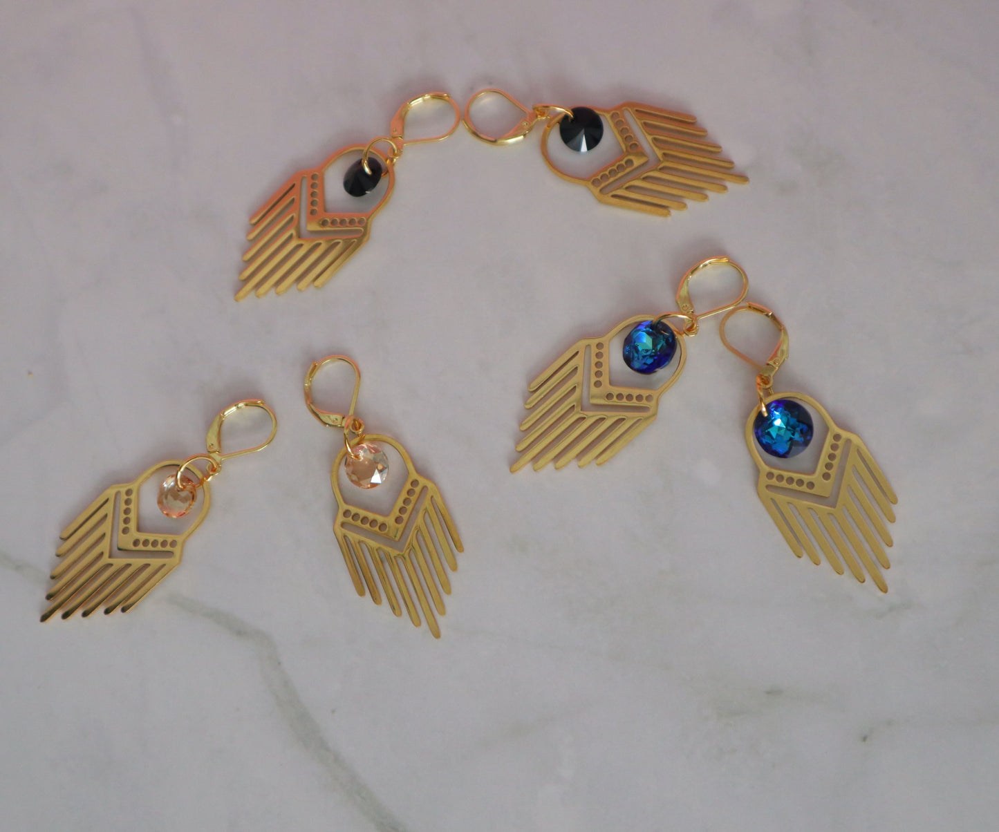 Tenique Designs Stainless Steel Dreamcatcher earrings, Wesley Chapel Jewelry Designer