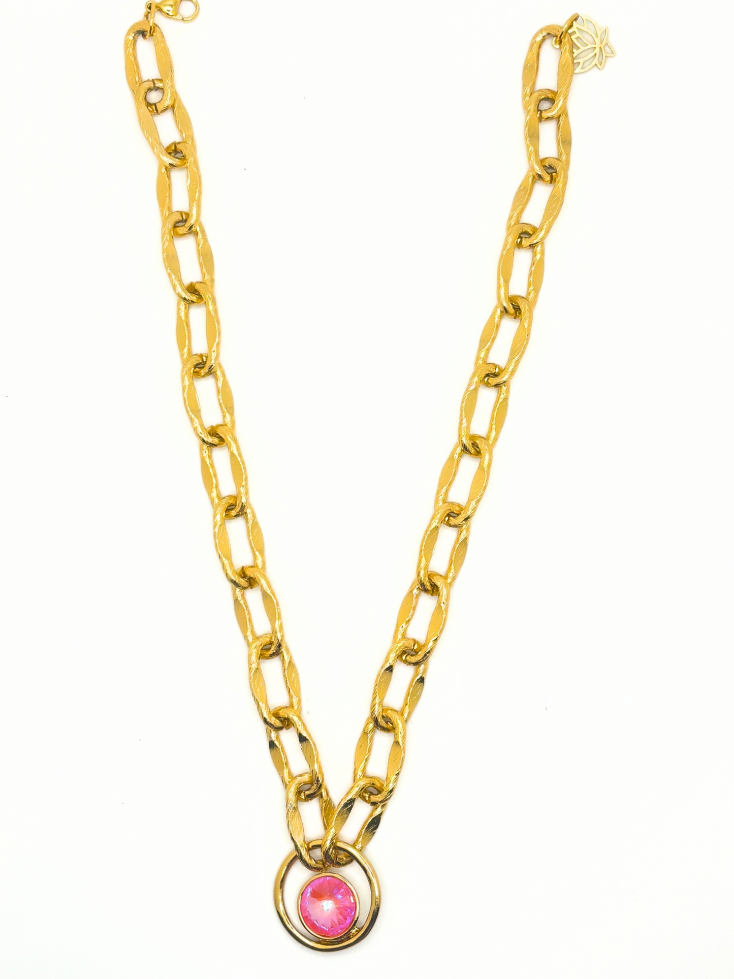 Crystal gold necklace 