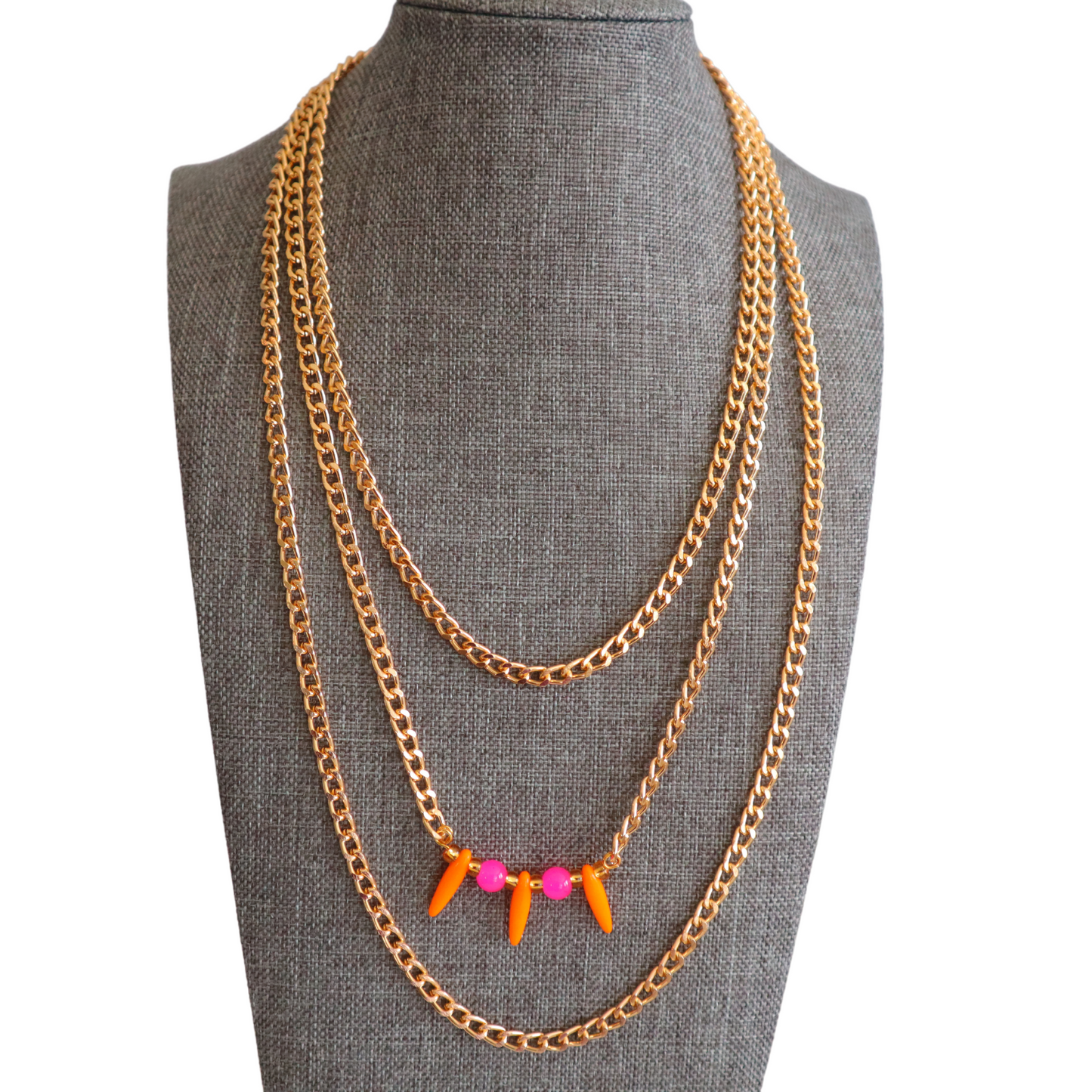Orange and Pink Necklace