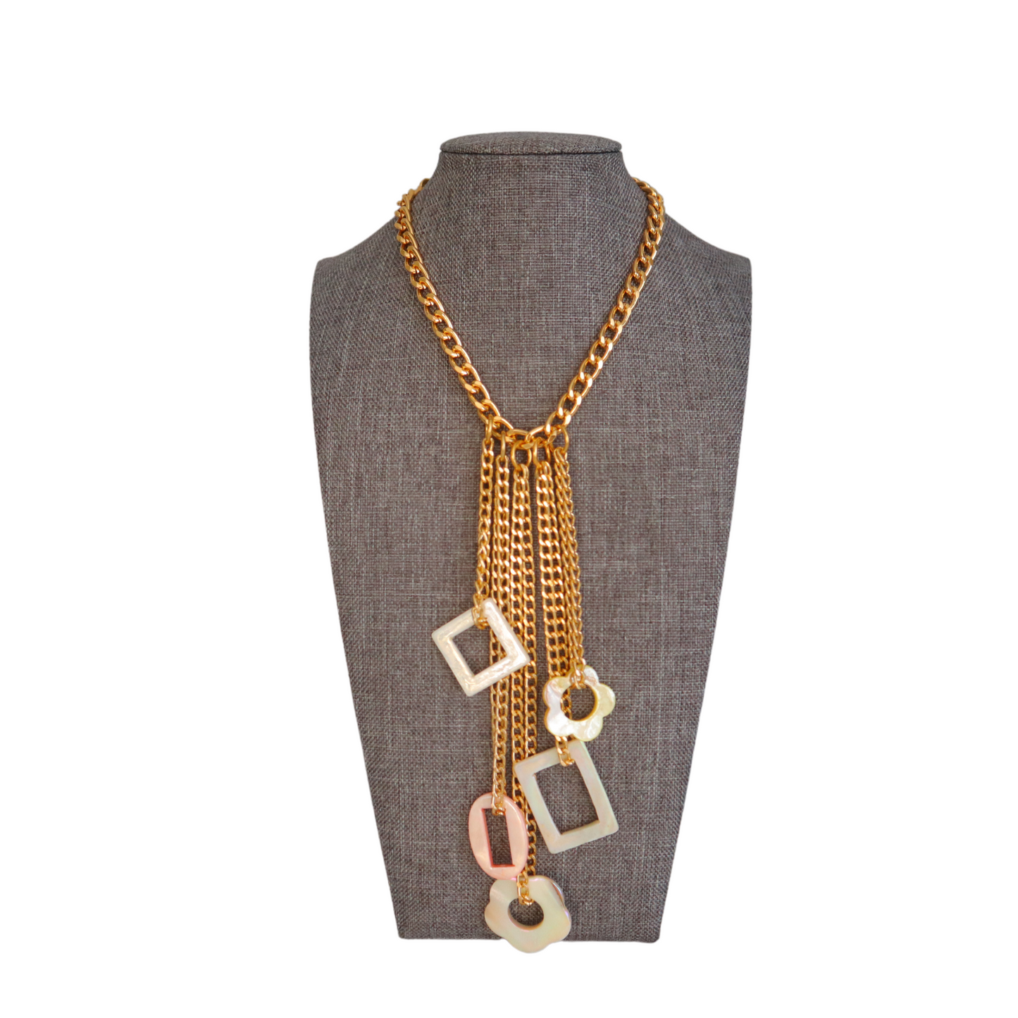 Pastel Mother of Pearl Multi-Layer Necklace